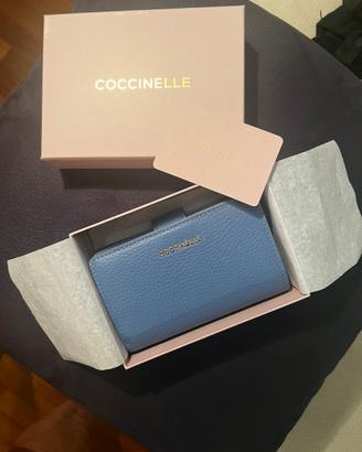 Portafoglio originale Coccinelle azzurro
