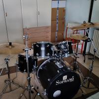 Batteria acustica Le Soprano Pro Maple completa 
