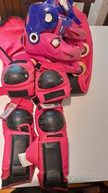 pattini,borsa e protezioni