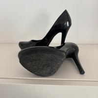 Scarpe in vera pelle verniciata cafenoir