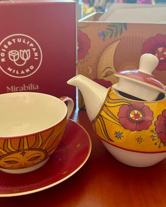Teiera Tea for One Rose Tulipani Milano Mirabilia