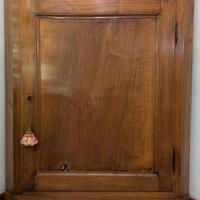 Angoliera antica cantonale legno noce sec. XIX-XX