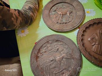 piatti in rame per decorazioni 