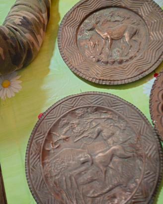 piatti in rame per decorazioni 