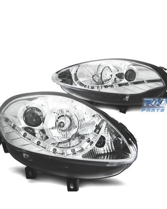 FARI PER FIAT BRAVO 2007 - LUCE DIURNA FONDO CROMA
