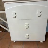 Cassettiera con bagnetto teddy