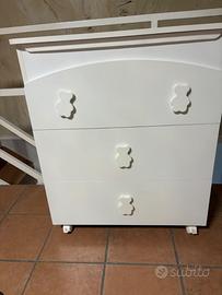 Cassettiera con bagnetto teddy