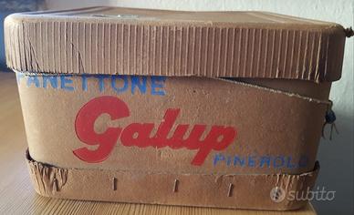 Scatola d’epoca per panettone Galup Pinerolo