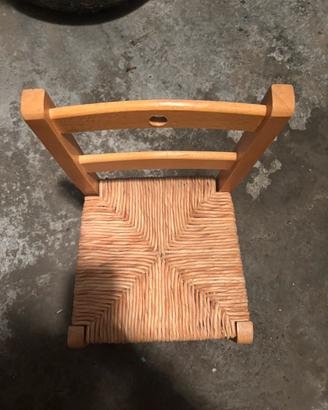 Sedia mini in legno