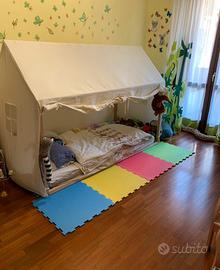 Letto singolo montessori a casetta