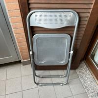 7 Sedie pieghevoli in alluminio