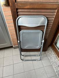 7 Sedie pieghevoli in alluminio