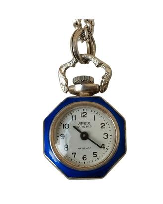 Orologio da tasca Apex 17 Rubis argento 925 catena