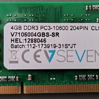 Due moduli SODIMMI 4GB DDR3 PC3-10600