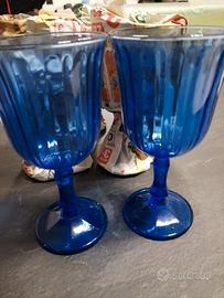 6 BICCHIERI BLU ELETTRICO