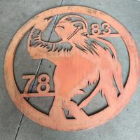 scudo in legno commemorativo diesel jeans 