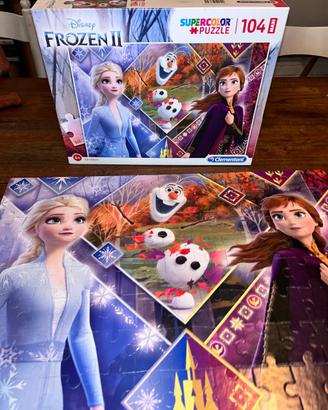 Puzzle Frozen 2 -  104 pezzi - 4 anni come nuovo