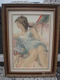 donna sotto la tenda