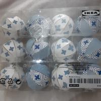 Palline di Natale IKEA Blu Bianco