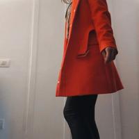 Cappotto Zara arancione taglia S