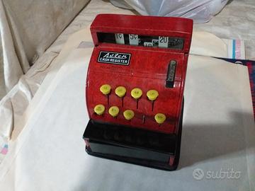 Gioco di latta registratore di cassa vintage