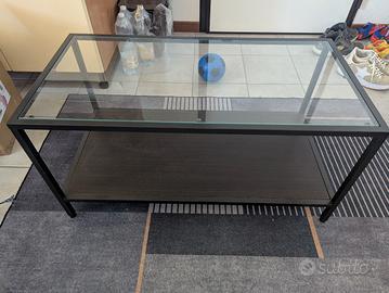 Tavolino da salotto IKEA in vetro e metallo