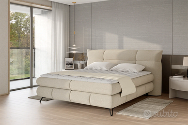Letto boxspring LENA 160x200 con contenitore