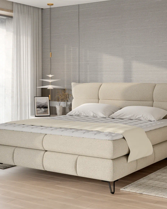 Letto boxspring LENA 160x200 con contenitore