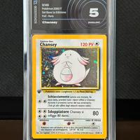 Chansey Holo Set Base Prima Edizione 3/102 - 5 EXC