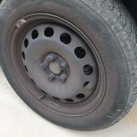 Gomme termiche + cerchi in ferro Skoda 195/60/R16 