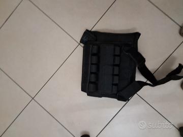 giubbotto zavorrato 20 kg con pesi rimovibili