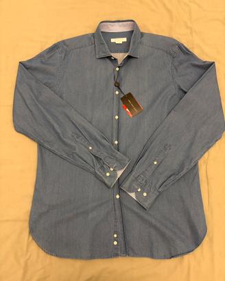 Camicia da uomo in leggero denim Luca D'Altieri