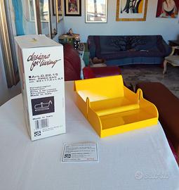 Portatovaglioli vintage giallo Delta G. Design