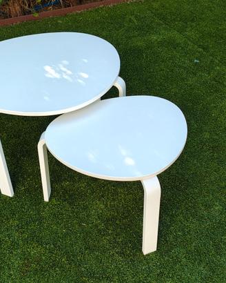 Coppia tavolini IKEA SVALSTA bianchi laccati - Ott