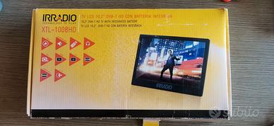 tv portatile irradio led 12v/220v/batteria