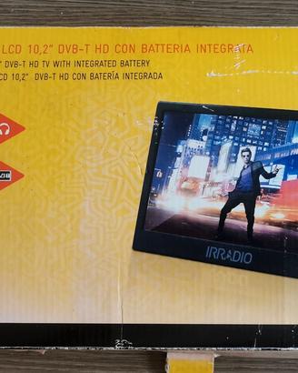 tv portatile irradio led 12v/220v/batteria