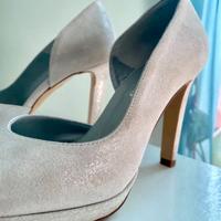 décolleté argento da cerimonia OLIARO