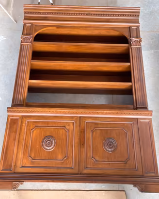 Due librerie in legno massello 1970