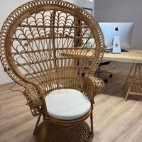 Poltrona in rattan