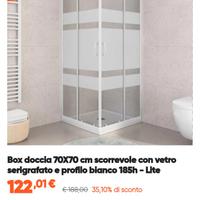 BOX DOCCIA 70X70 IN VETRO 