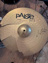 Crash Paiste Live usatoautografato Ludovico Ercoli