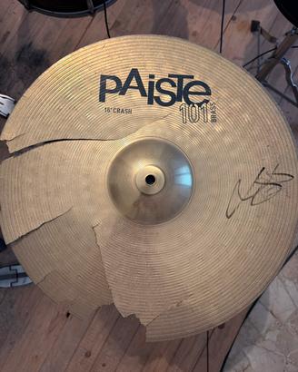 Crash Paiste Live usatoautografato Ludovico Ercoli