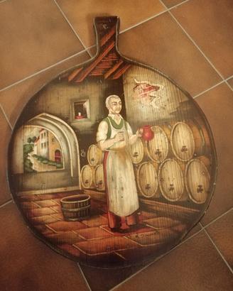 Quadro dipinto a mano su legno