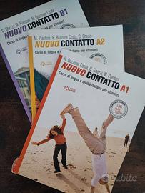 Libro scuola italiano Nuovo contatto A1 A2 B1