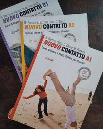 Libro scuola italiano Nuovo contatto A1 A2 B1