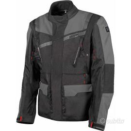 Giacca Moto in Tessuto Hevik Touring  Nero Grigio