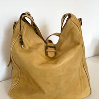 Borsa Bayside in vera pelle color miele