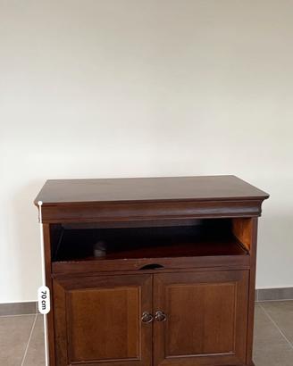 Mobile porta TV in legno con piano estraibile e sp