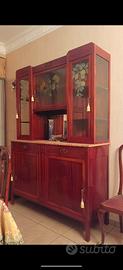 credenza antica vetrina