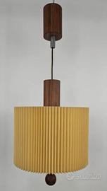 Lampadario scandinavo anni 50 teak e cocoon